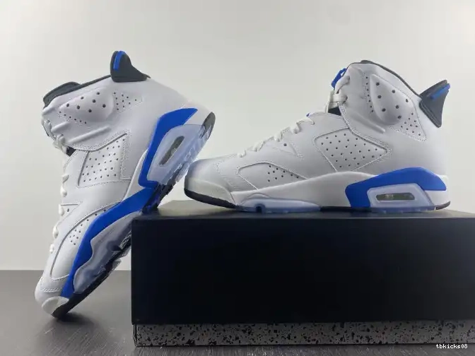 Cheap TBkick 384664-107 Air (2014) Sport Blue Retro Jordan 6 0611